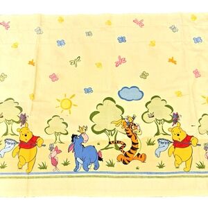 Vintage Disney Spring Classic Winnie The Pooh Valance Curtain 73" x 22" Handmade